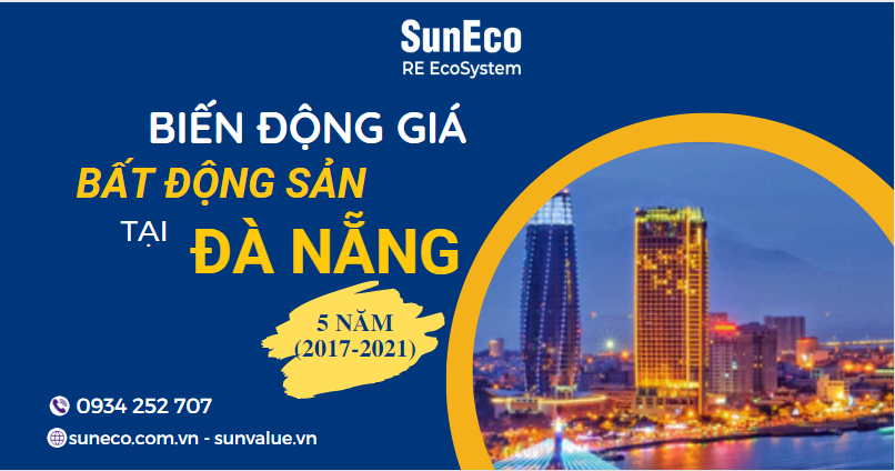 BIẾN ĐỘNG GIÁ BẤT ĐỘNG SẢN ĐÀ NẴNG 5 NĂM (2017-2021)